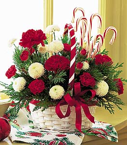 Candy Cane Basket